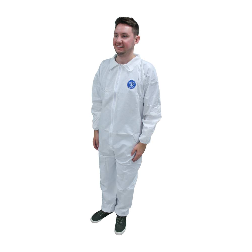 M1017 Safety Zone® ProMax® (Microporous) Coverall, Zipper Front, Elastic Wrists and Ankles